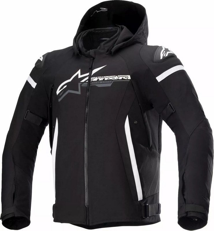 Alpinestars Zaca Waterproof Jacket, Black, White | 3206423-12