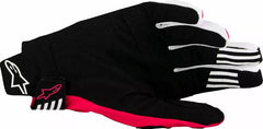 Alpinestars Techstar MX Gloves, Gray, Fluorescent Pink, Black | 3560125-1390