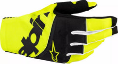 Alpinestars Techstar MX Gloves, Black, Fluorescent Yellow | 3560125-155