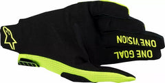 Alpinestars Radar Pro MX Gloves, Fluorescent Yellow, Black, Size XL | 3560325-55-XL