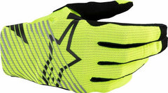Alpinestars Radar Pro MX Gloves, Fluorescent Yellow, Black, Size XL | 3560325-55-XL
