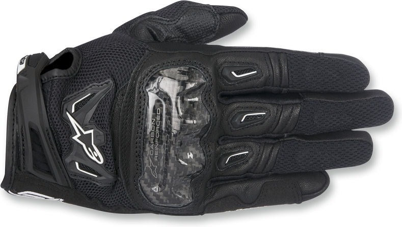 Alpinestars SMX-2 AIR CARBON V2 PERFORMANCE LEATHER GLOVES BLACK, Size-M | 3567717-10-M