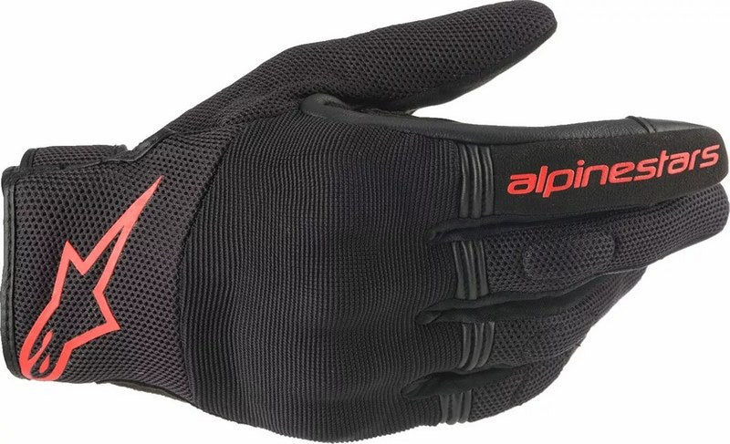 Alpinestars Copper Gloves, Black, Fluorescent Red | 3568420-1030