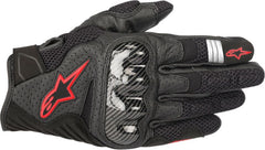 Alpinestars SMX-1 AIR V2 PERFORMANCE GLOVES BLACK/FLO RED | 3570518-1030