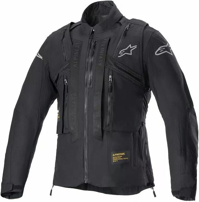 Alpinestars Techdura Jacket, Black, Silver, Size L | 3704524-1119-L