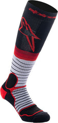 Alpinestars Black/Gray/Red MX Pro Socks, Size L | 4701524-1215-L