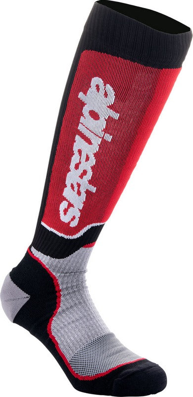 Alpinestars Black/Red/Gray MX Plus Socks | 4702324-1215