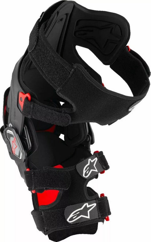 Alpinestars RK-7 Plasma Knee Braces, Black, Red | 6500825-13