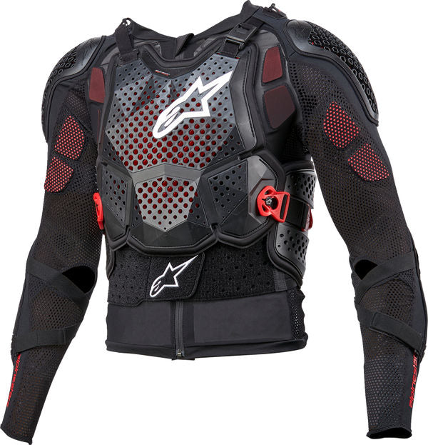 Alpinestars Black/White/Red Mens Bionic Tech v3 Jacket, Size 2X | 6506524-123-2X