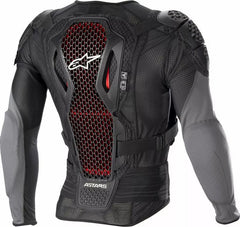 Alpinestars Bionic Plus v2 Protection Jacket, Black, Gray, Red, Size S | 6506723-1036-S