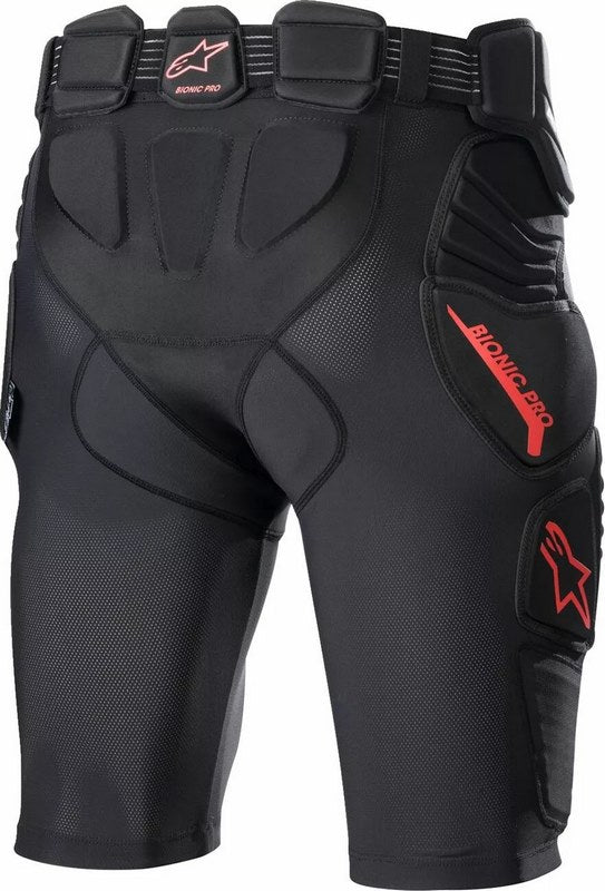 Alpinestars Bionic Pro Protection Shorts, Black, Red | 6507523-13