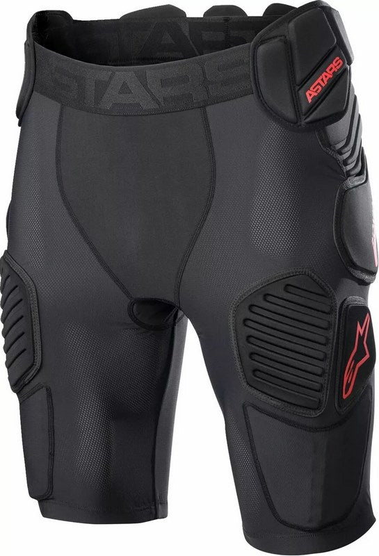 Alpinestars Bionic Pro Protection Shorts, Black, Red | 6507523-13