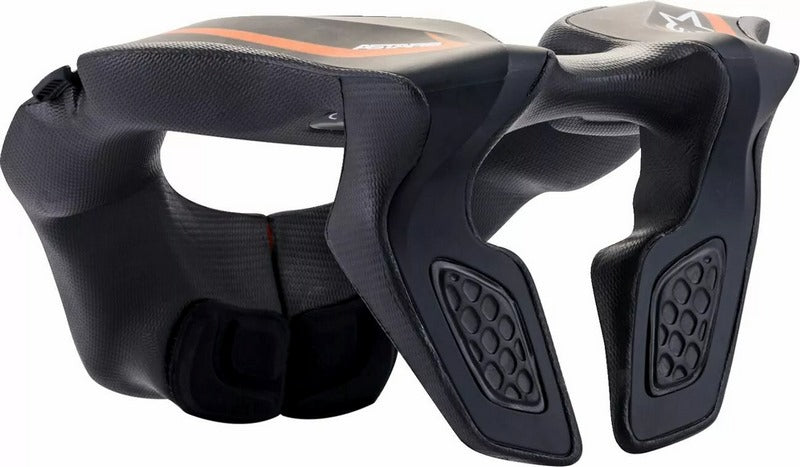 Alpinestars Youth Neck Support, Black, Orange, One Size | 6540118-14