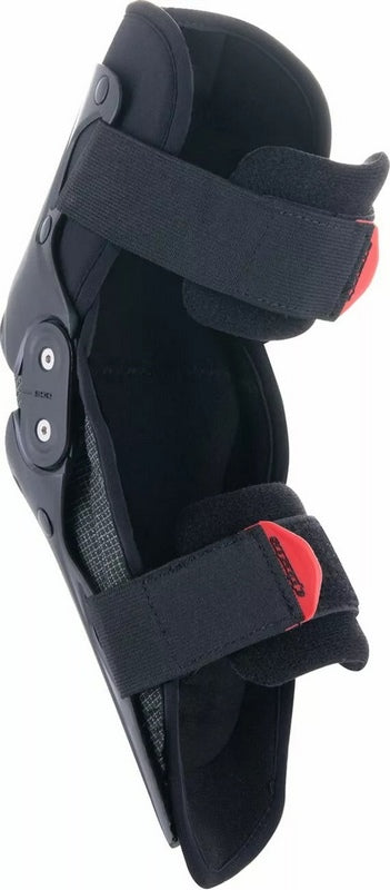 Alpinestars Youth SX-1 Knee Protectors, Black, Red, Size S/M | 6546319-13-SM