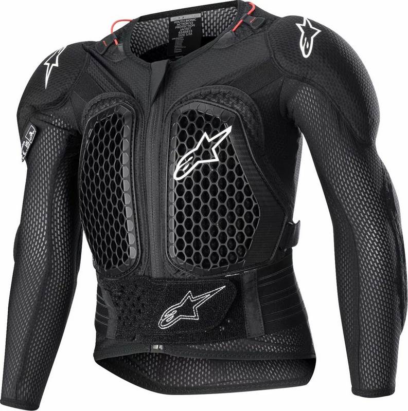 Alpinestars Youth Bionic Action V2 Protection Jacket, Black, Size L/XL | 6546823-10-LXL