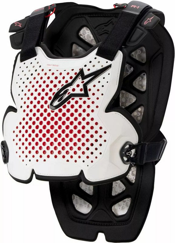 Alpinestars A-1 Pro Chest Guard, White, Black, Red, Size M/L | 6700123213M/L