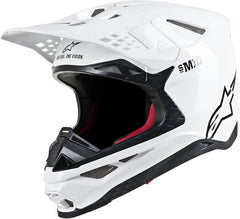 Alpinestars Off Road White Supertech M10 Solid MX Helmet, Size XS | 8300123-2180-XS