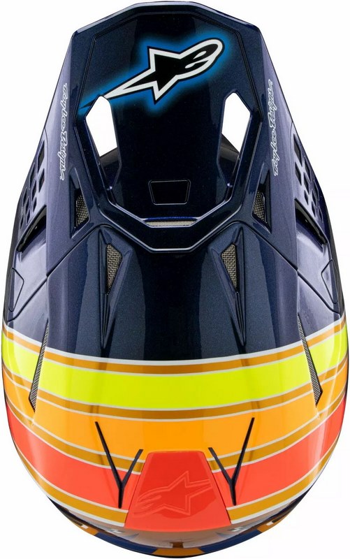Alpinestars S-M10 TLD 25 Helmet, Blue, Orange, Yellow | 8300325-7156