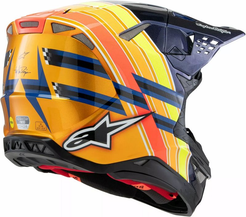 Alpinestars S-M10 TLD 25 Helmet, Blue, Orange, Yellow | 8300325-7156
