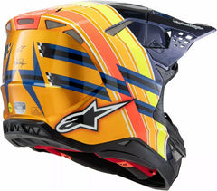 Alpinestars S-M10 TLD 25 Helmet, Blue, Orange, Yellow | 8300325-7156
