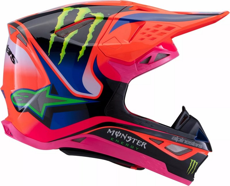 Alpinestars S-M10 Deegan Helmet, Orange, Pink, Purple | 8300525-433