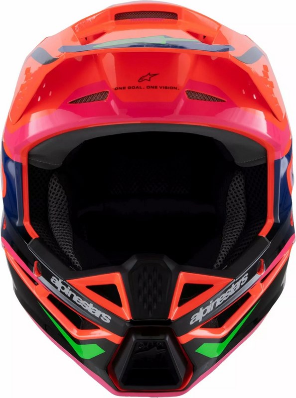 Alpinestars Youth S-M3 Deegan Helmet, Orange, Pink, Purple | 8301525-433
