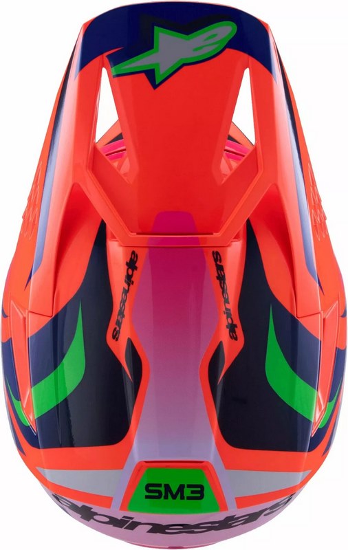 Alpinestars Youth S-M3 Deegan Helmet, Orange, Pink, Purple | 8301525-433