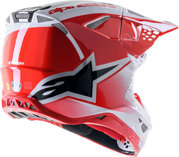 Alpinestars Off Road Red/White Supertech M10 Helmet | 8301623-3182