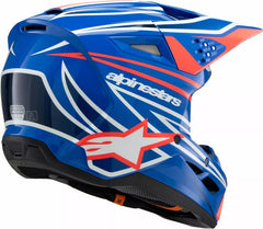 Alpinestars Youth S-M3 Wurx Helmet, Blue, Red, White, Black | 8302125-7312