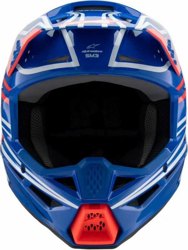 Alpinestars Youth S-M3 Wurx Helmet, Blue, Red, White, Black | 8302125-7312