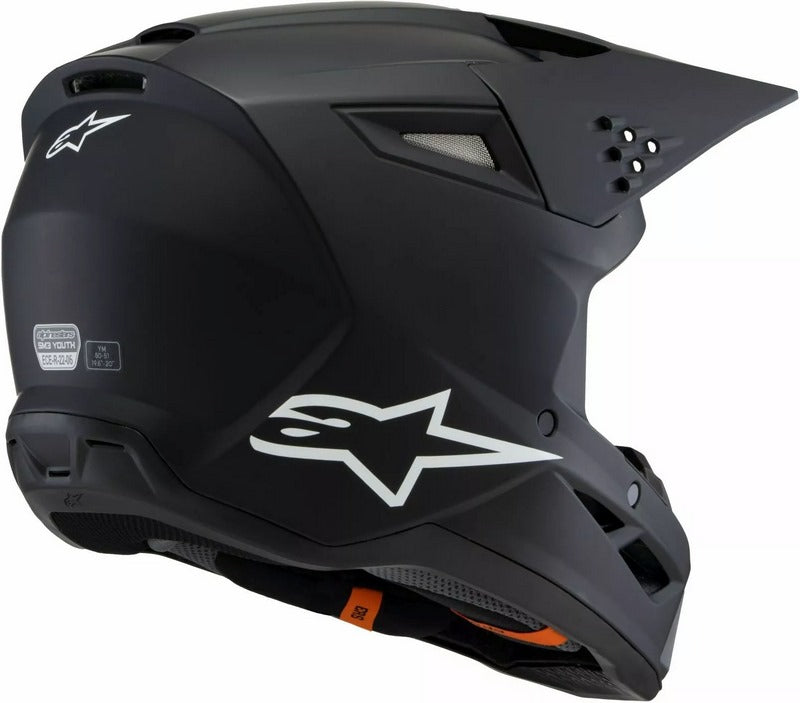 Alpinestars Youth S-M3 Solid Helmet, Black | 8302425-110