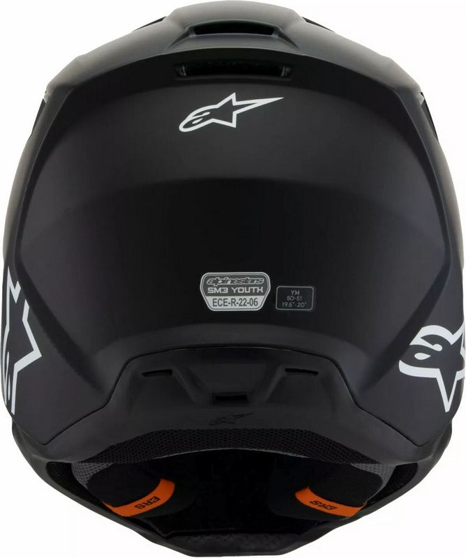 Alpinestars Youth S-M3 Solid Helmet, Black | 8302425-110