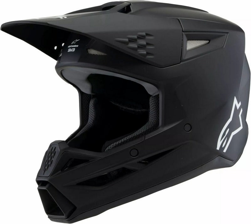 Alpinestars Youth S-M3 Solid Helmet, Black | 8302425-110