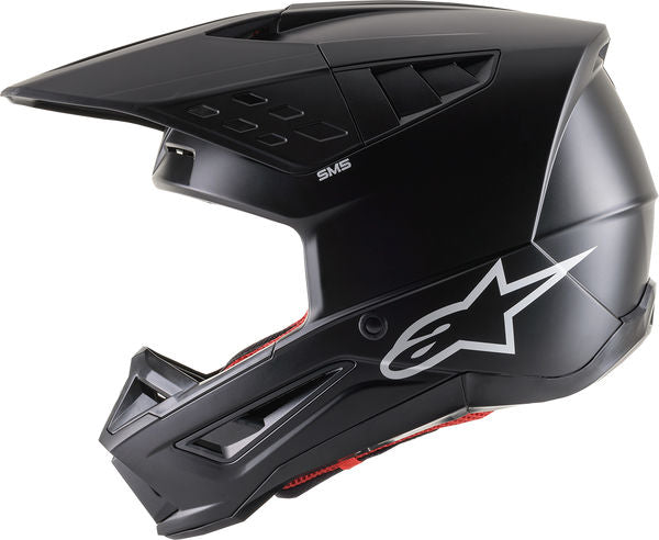 Alpinestars Off Road Black Supertech M5 Solid MX Helmet | 8303023-110