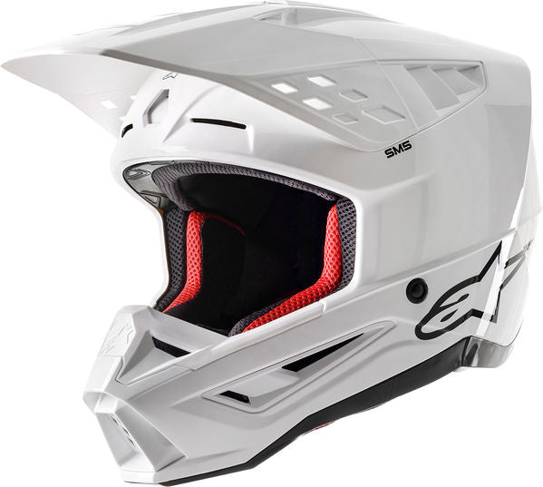 Alpinestars Off Road White Supertech M5 Solid MX Helmet, Size S | 8303023-2180-S