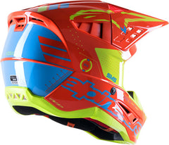 Alpinestars Off Road Orange/Yellow Supertech M5 Action Helmet | 8306023-4475