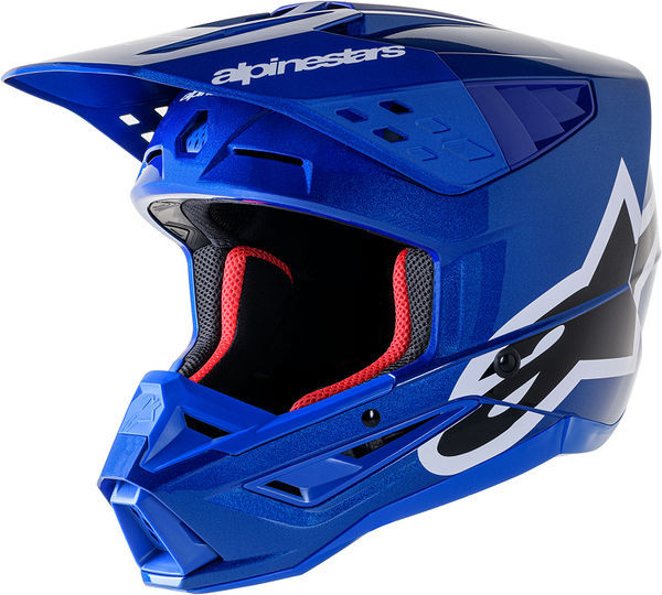 Alpinestars Off Road Blue Supertech M5 Helmet, Size L | 8306323-7900-L