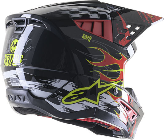 Alpinestars Off Road Red/Black/Gray Supertech M5 Helmet | 8307023-9033