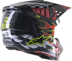 Alpinestars Off Road Red/Black/Gray Supertech M5 Helmet | 8307023-9033