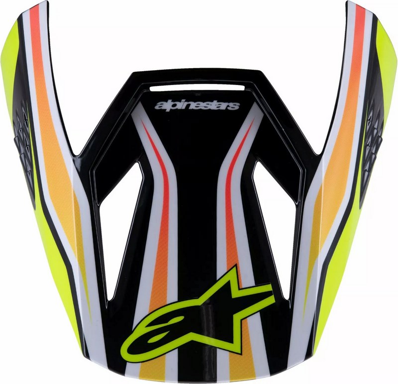 Alpinestars Youth SM3 Wurx Visor, Black, Blue, Yellow | 8980725-1574