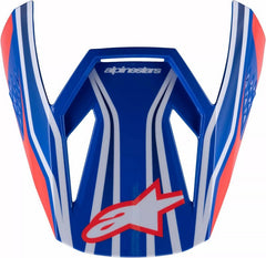 Alpinestars Youth SM3 Wurx Visor, Black, Blue, Red, White | 8980725-7312
