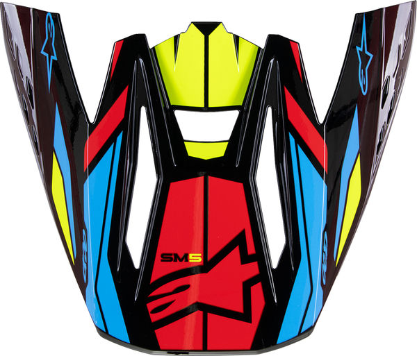 Alpinestars Orange/Yellow Supertech M5 Helmet Visor | 8986023-4475-OS