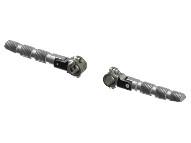 AltRider Universal Highway Pegs for 1.25 inch (31.75 mm) Diameter Bar - Silver | ALTR-0-2102