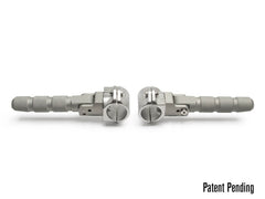 AltRider Universal Highway Foot Pegs for 7/8 inch (22 mm) Diameter Bar - Silver | ALTR-0-2103