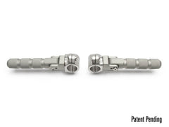 AltRider Universal Highway Foot Pegs for 1-1/8 inch (27 mm) Diameter Bar - Silver | ALTR-0-2104
