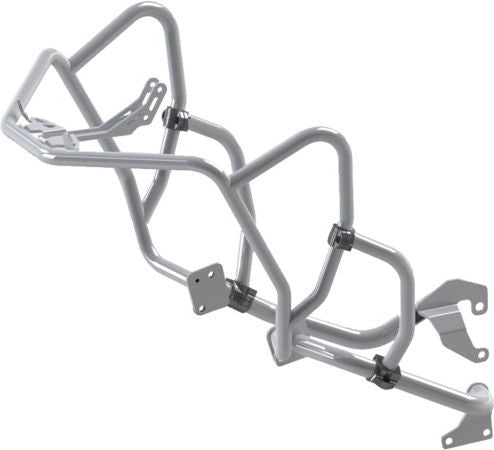AltRider Upper & Lower Crash Bar Kit with Mesh Headlight Guard for Honda CRF1100L Africa Twin - Silver | AT20-0-1412