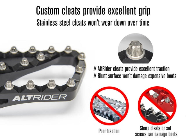 AltRider Adventure II Foot Pegs for the Harley-Davidson Pan America 1250 - Black | HD21-2-2106