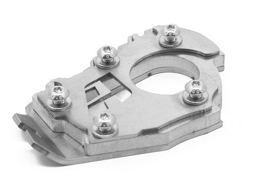 AltRider Side Stand Enlarger Foot with 6mm Riser for the BMW R 1200 GS Water Cooled (2013) - Silver