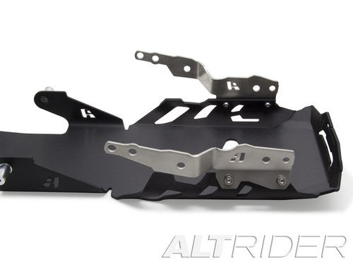 AltRider Skid Plate for the BMW R 1200 GS Water Cooled - Black - With BMW Crash Bars Installed