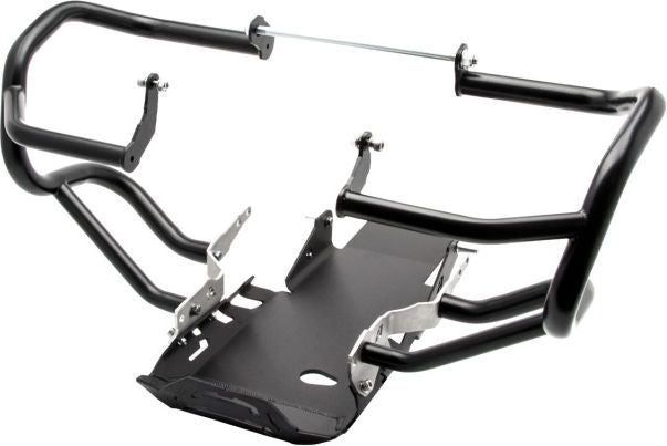 AltRider Crash Bar and Skid Plate System for the BMW R 1200 GS Water Cooled (2014-current) - Blue Bars/Silver Plate